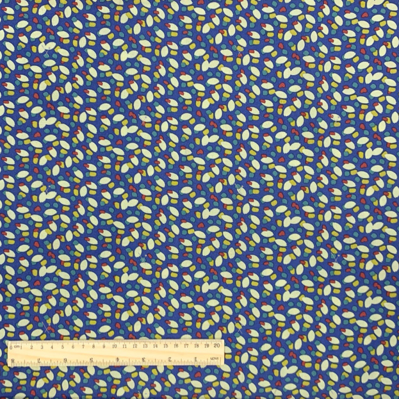 Printed Viscose KONOGO Blue / Putty